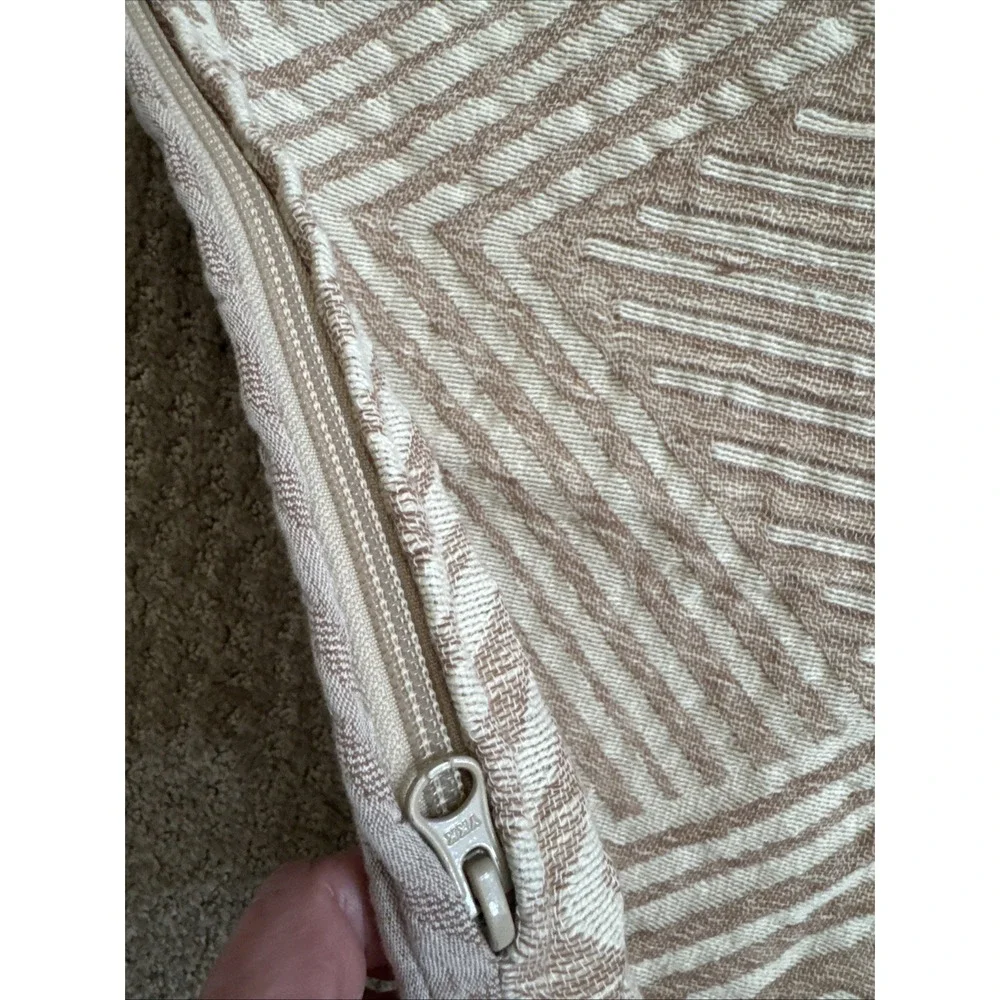 Pottery Barn Sweet July Geo Cotton Reversible King Sham 36x20